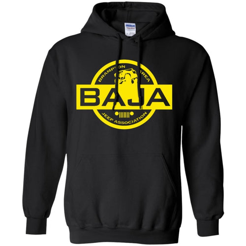 BAJA yellow logo G185 Gildan Pullover Hoodie 8 oz.