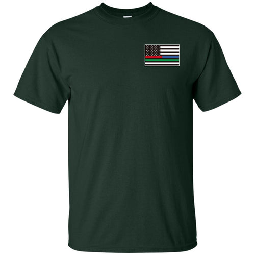 Unity Flag front, Jeeps Against Veteran Suicide back G200 Gildan Ultra Cotton T-Shirt