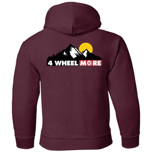 4 Wheel More 2-sided print G185B Gildan Youth Pullover Hoodie