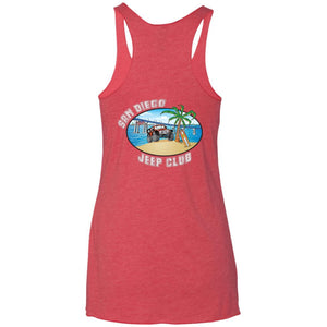 SDJC 2-sided print NL6733 Next Level Ladies' Triblend Racerback Tank